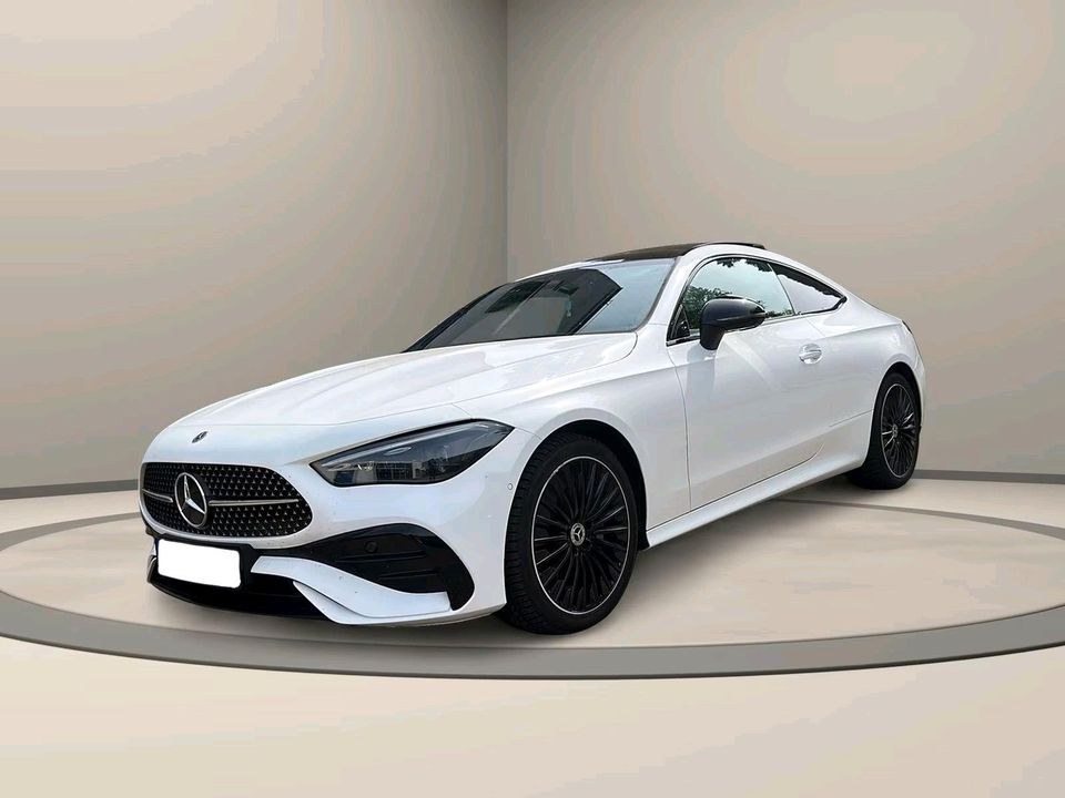 Mercedes benz CLE coupe Weiss Langzeitm mieten bei RB GmbH