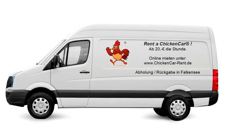 Transporter stundenweise 24 7 Standort mieten bei ChickenCar®