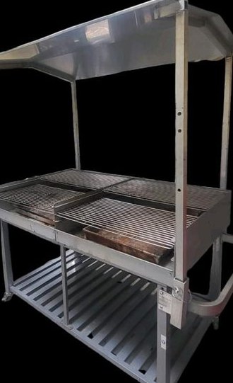 XXL Holzkohlegrill Grill Dach mieten in Hiddenhausen – für viele Gäste – 4