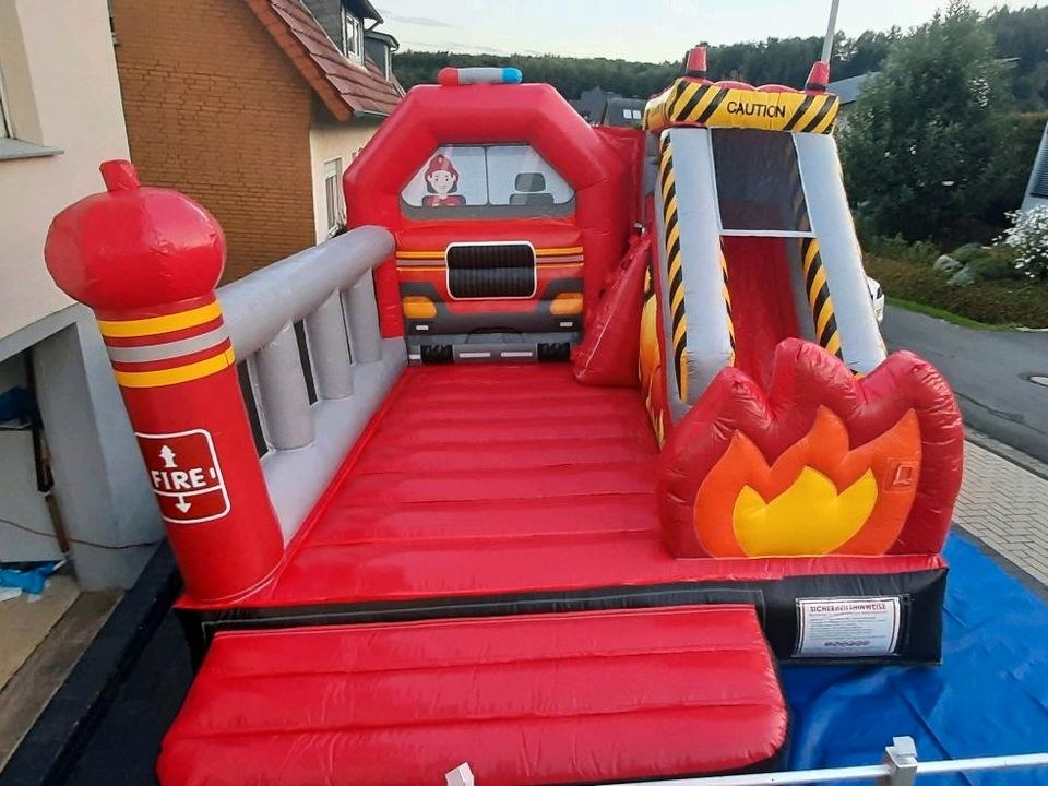 Feuerwehr Hüpfburg Rutsche Feuerwehrauto mieten in Hiddenhausen
