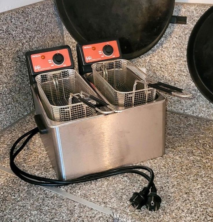 Mini Fritteuse Doppelfritteuse 230V mieten in Hiddenhausen