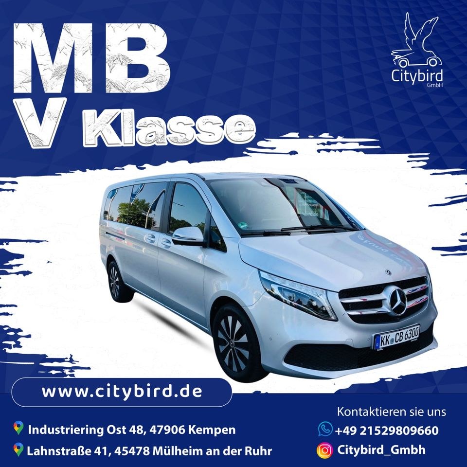 Auto Kleinbus Mercedes Benz V Klasse 250 d mieten bei Haupts