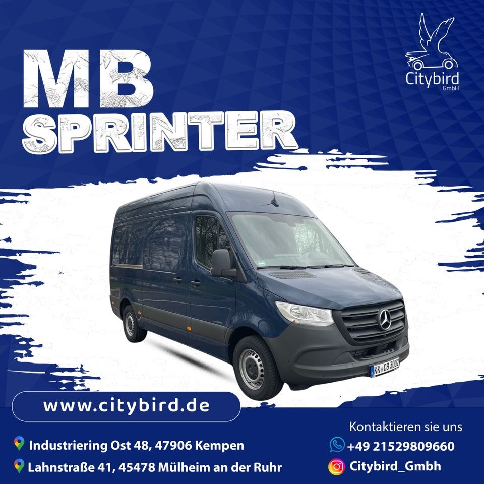 Mercedes Sprinter Kastenwagen mieten in Kempen – für Umzug & Transport