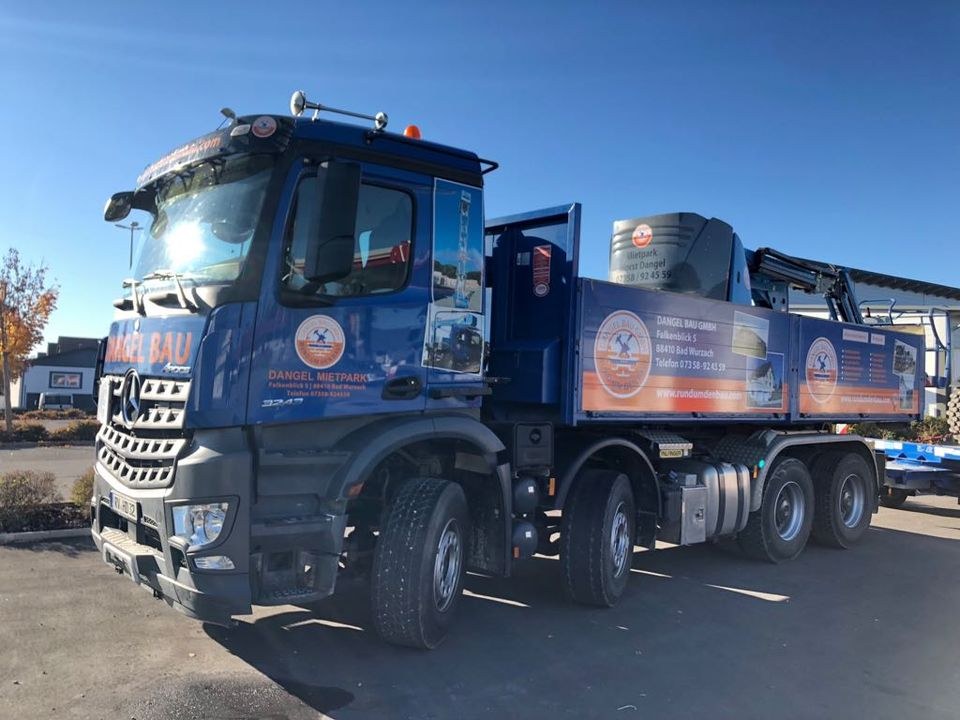 LKW 4 Achser Kipper Mercedes mieten in Bad Wurzach – 2