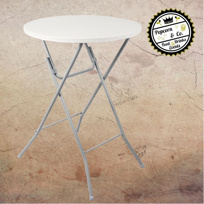 Stehtisch 110x80 cm weiße Tischplatte mieten in Viersen
