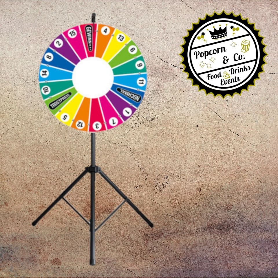 Glücksrad 18 Felder Durchmesser 100cm mieten in Viersen – Spiel & Spaß