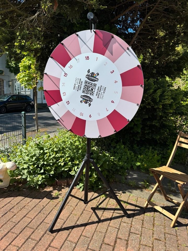 Glücksrad 18 Felder TÜV Zertifikat mieten in Gudensberg – Spiel & Spaß – 2
