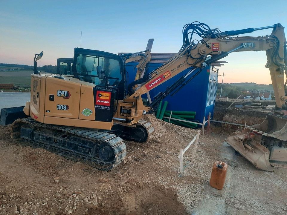N Bagger,Minibagger 8t,Kettenbagger CAT o 5t 3t mieten in Bad Abbach – 2