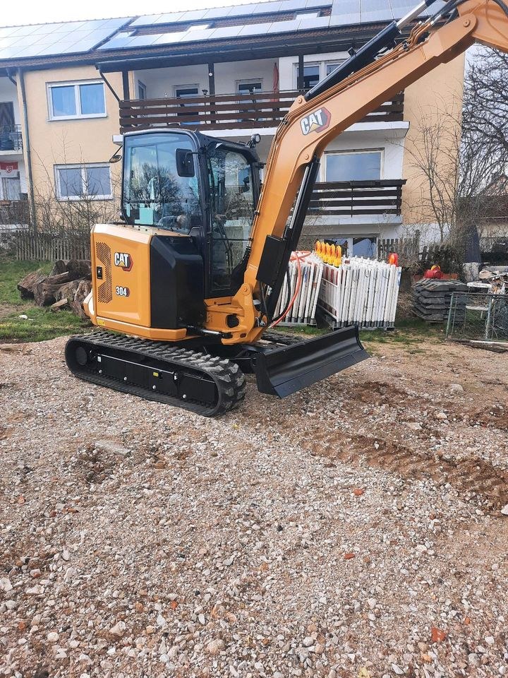 Minibagger 4 5 t CAT Yanmar Kubota Bagger mieten in Bad Abbach – 4