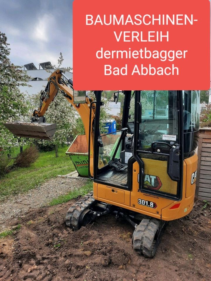 Minibagger,Bagger inkl Transport mieten in Bad Abbach