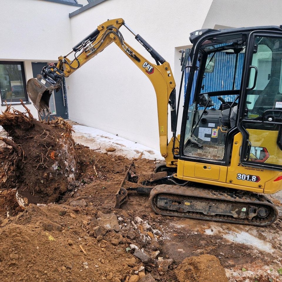 Minibagger Bagger klein Baumaschinen Lader mieten in Bad Abbach – 3