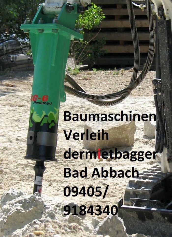 N Hydraulikhammer Abbruchhammer,f 1,5 2,0t mieten in Bad Abbach