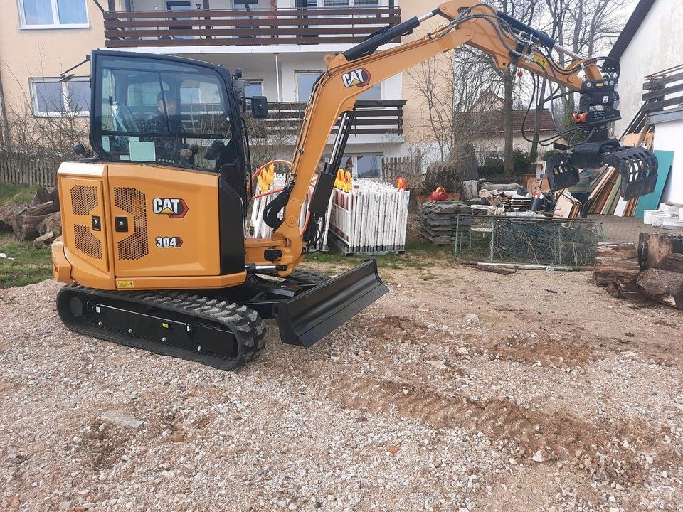 Minibagger 4 5 t CAT Yanmar Kubota Bagger mieten in Bad Abbach – 3