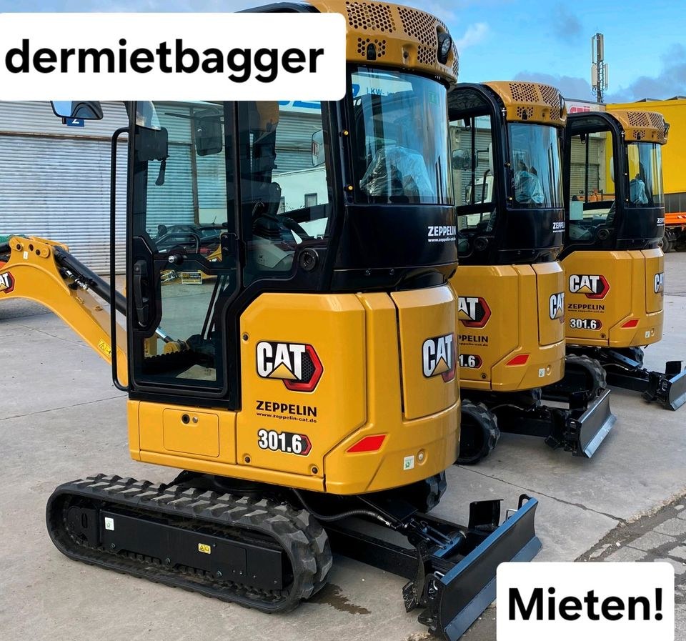 Minibagger 1.8t CAT 301.6 83 Bagger mieten in Bad Abbach