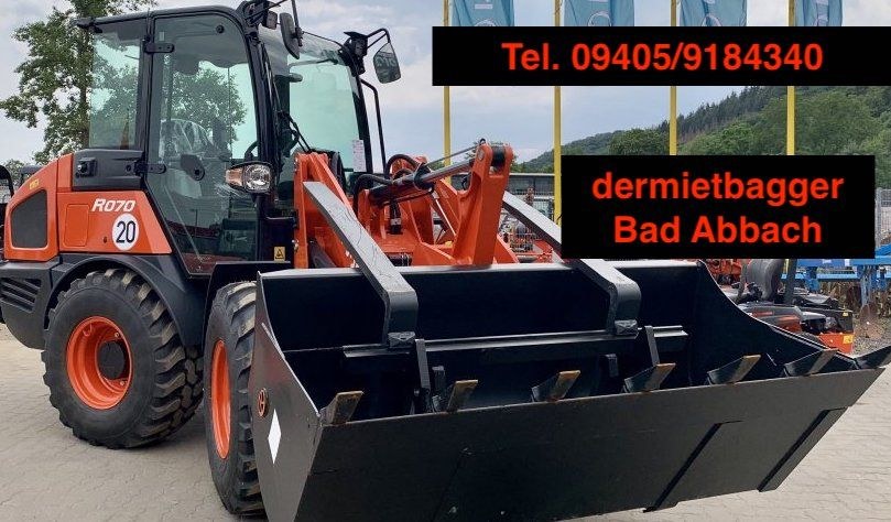 Radlader 6t Kl Minibagger Frontlader mieten in Bad Abbach