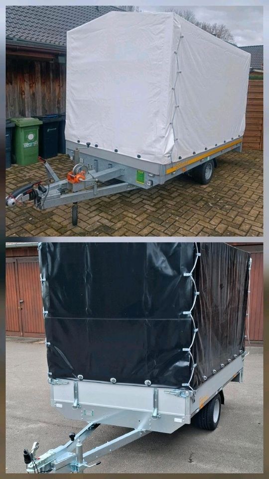 Anhänger 750kg 1500kg optional Laubgitteraufsatz mieten in Enger