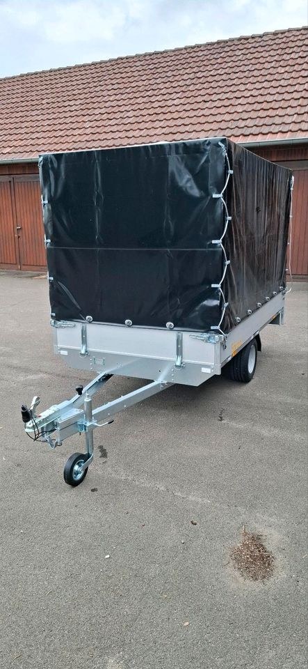 Anhänger 750kg 1500kg optional Laubgitteraufsatz mieten in Enger – 3