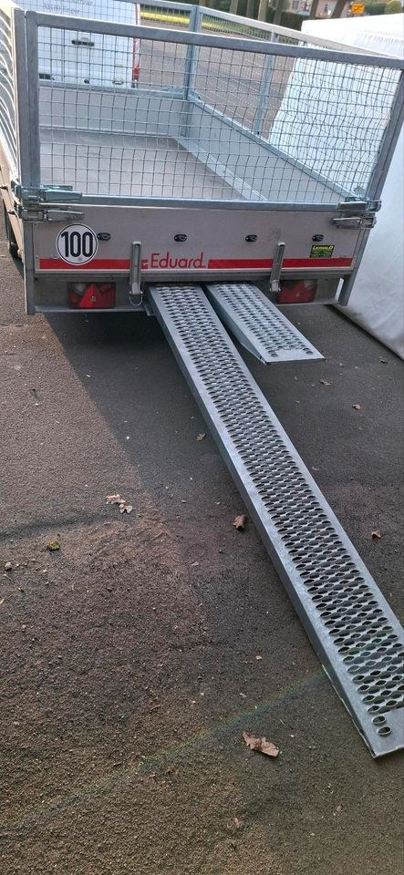 Anhänger 750kg 1500kg optional Laubgitteraufsatz mieten in Enger – 2
