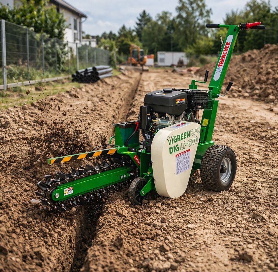 Grabenfräse Erdkabel Bewässerung mieten in Namborn