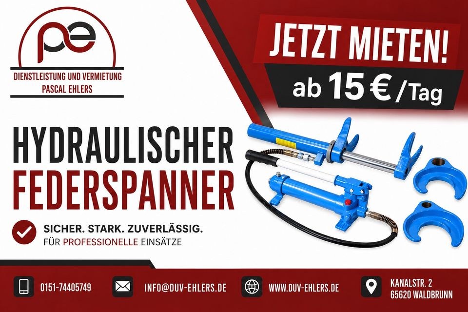 Hydraulischer Federspanner mieten in Waldbrunn