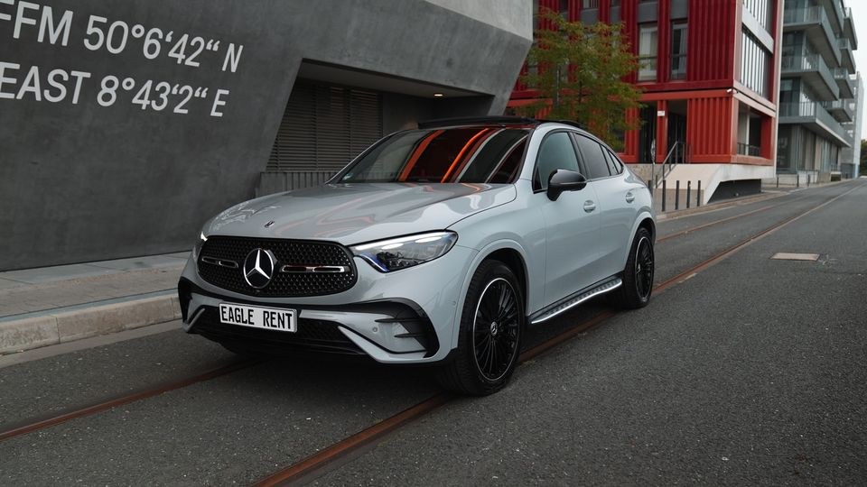 Mercedes GLC Coupé Mietwagen SUV Luxus mieten bei EAGLE RENT