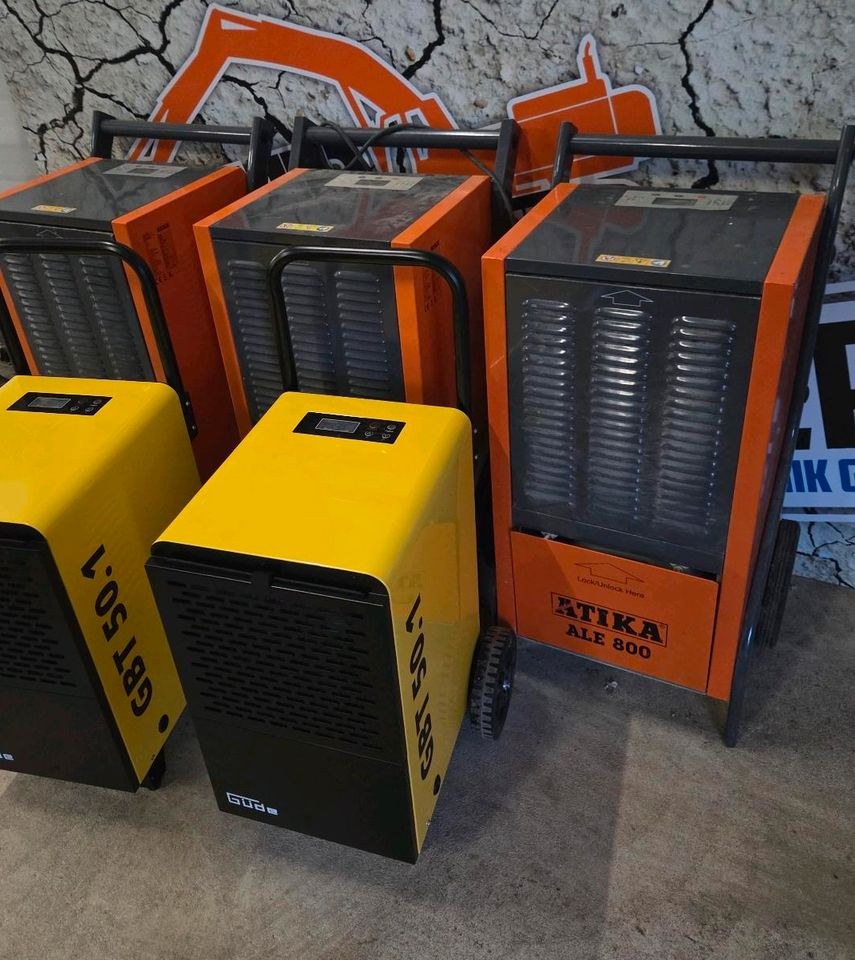 Bautrockner Trockner Entfeuchter mieten bei Zerspanungstechnik