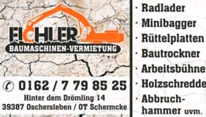 Minibagger Radlader Baumaschinen mieten bei Zerspanungstechnik