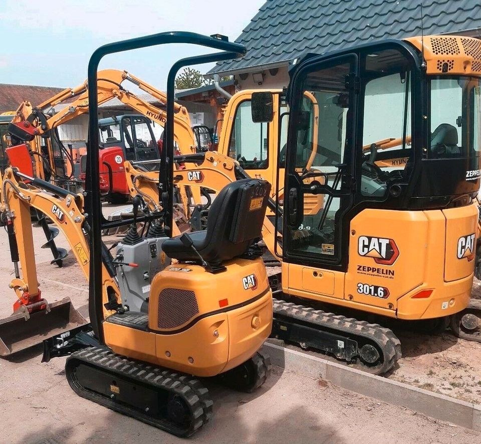 Minibagger Bagger Microbagger mieten bei Zerspanungstechnik