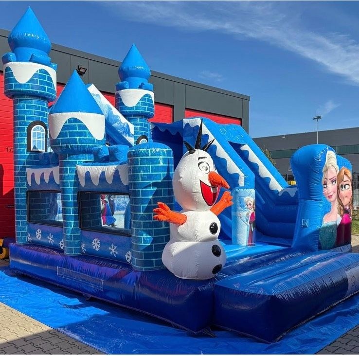 Hüpfburg Schneekönigin Kindergeburtstag mieten bei Einfach