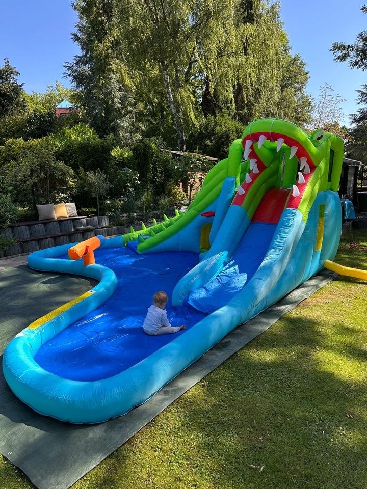 XXL Krokodil Wasserpark Hüpfburg mieten bei Elma Eventservice – 3