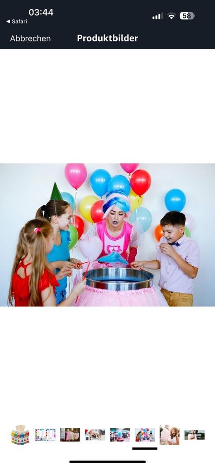 Zuckerwattenmaschine süßer Spaß jedes mieten bei Elma Eventservice – 4