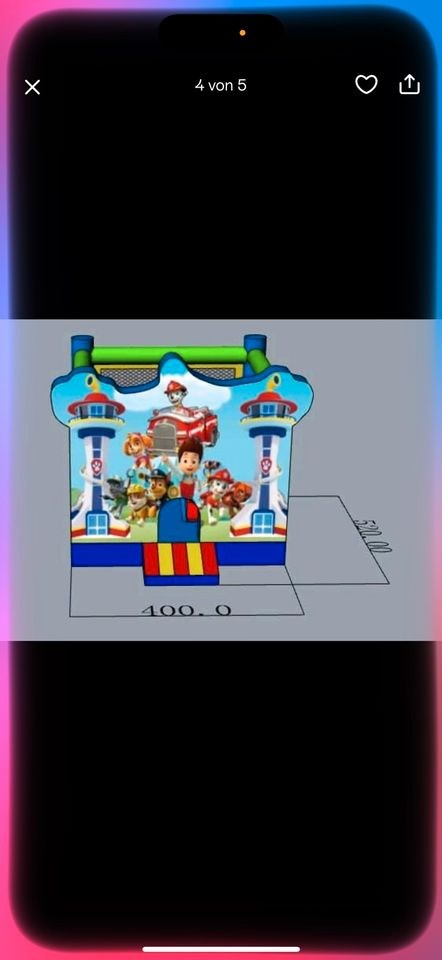 Paw Patrol Hüpfburg riesenrutsche mieten bei Elma Eventservice – 3
