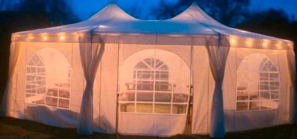 Pagodenzelt Partyzelt Festzelt 6,8x5m ca 40 mieten in Köpenick – 2