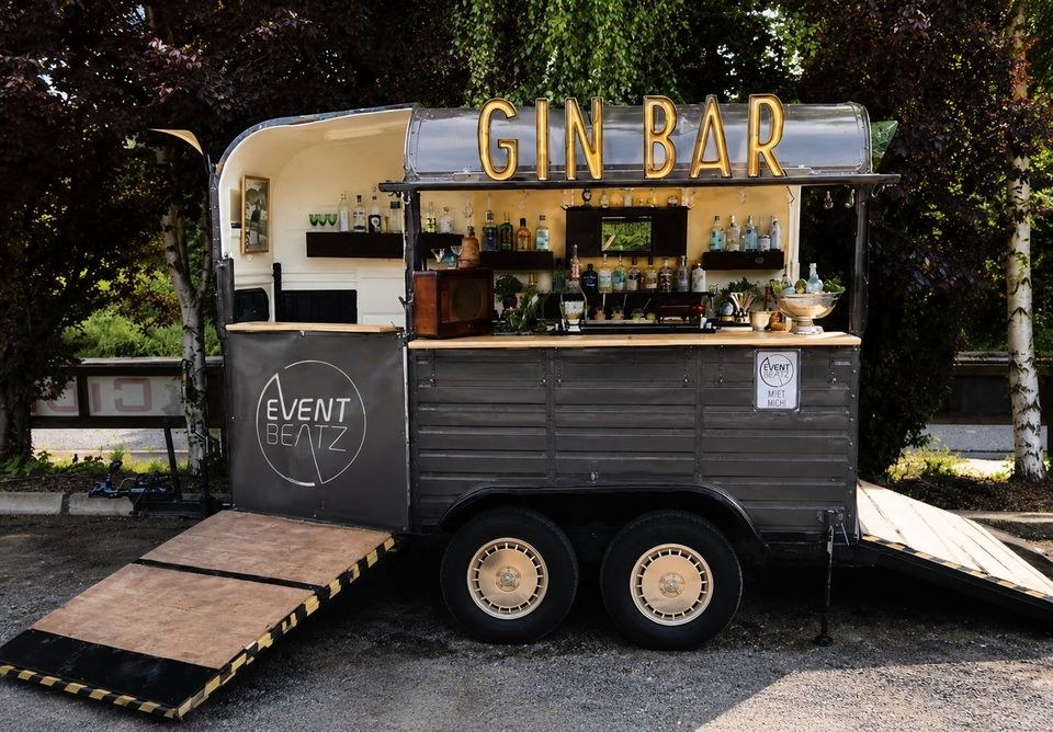Mobile GIN BAR mieten bei Eventbeatz – für Fest & Ausschank