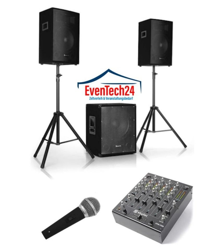 DJ Musikanlage Beschallungsanlage PA Profi mieten bei ET – Party-Sound – 2