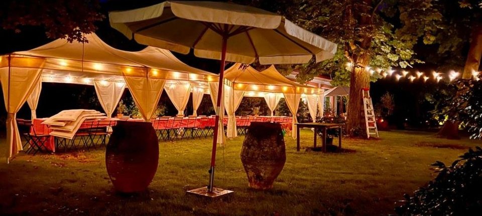 Pagodenzelt Pagode Messezelt Festzelt 5x5m mieten bei ET – 3