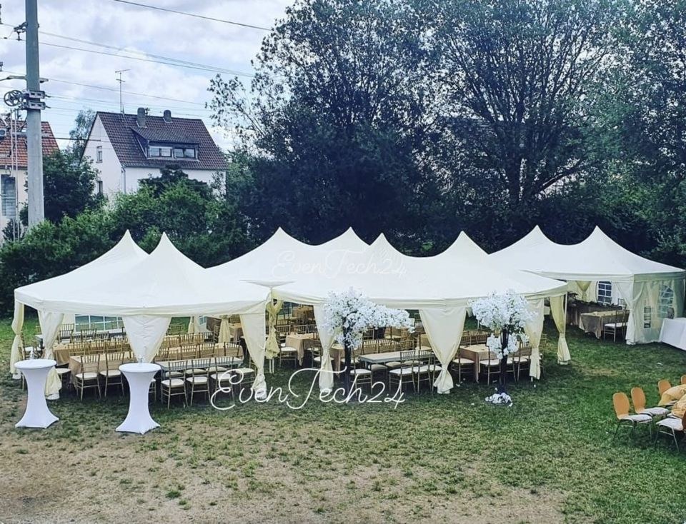 Pagodenzelt Pagode Messezelt Festzelt 5x5m mieten bei ET