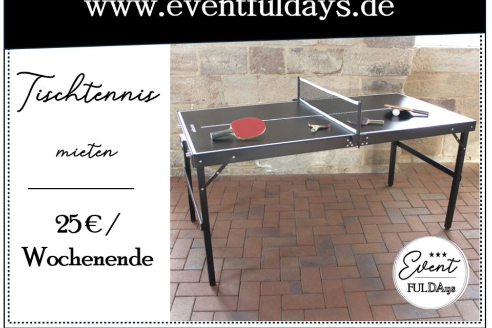 Partyspiele Hochzeitsspiele Tischtennis mini mieten bei EventFULDAys