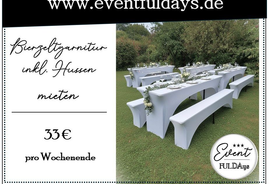 Bierzeltgarnitur Bierbank Bierzelt Zeltgarnitur mieten in Fulda