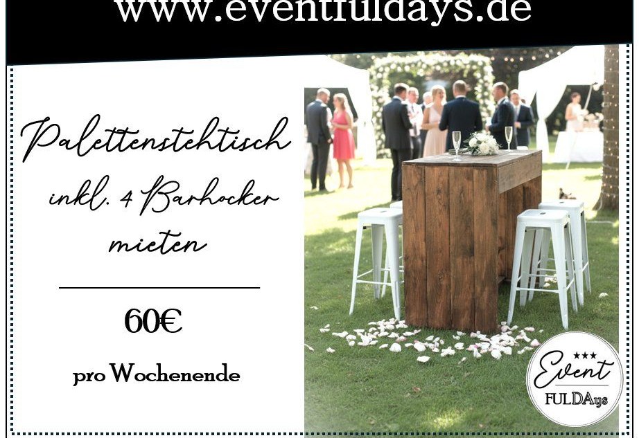 Stehtisch Barhocker Tische Stühle mieten bei EventFULDAys