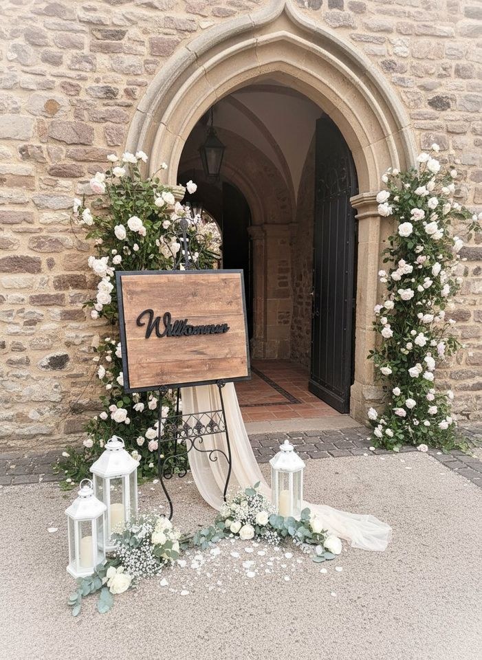 Schild Staffelei Willkommen Deko mieten in Fulda – für die Hochzeit – 3