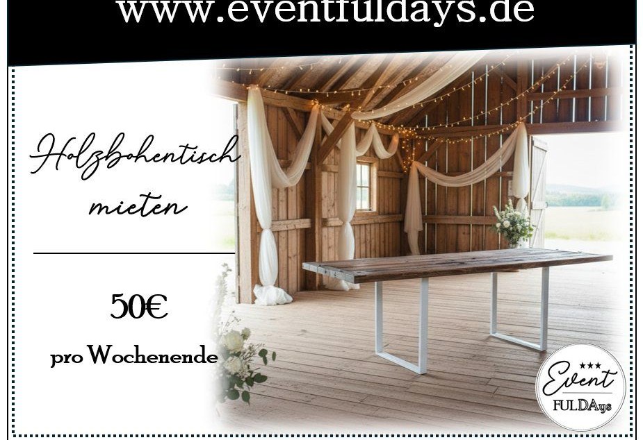 Tische Stühle mieten bei EventFULDAys – Sitzplätze für alle