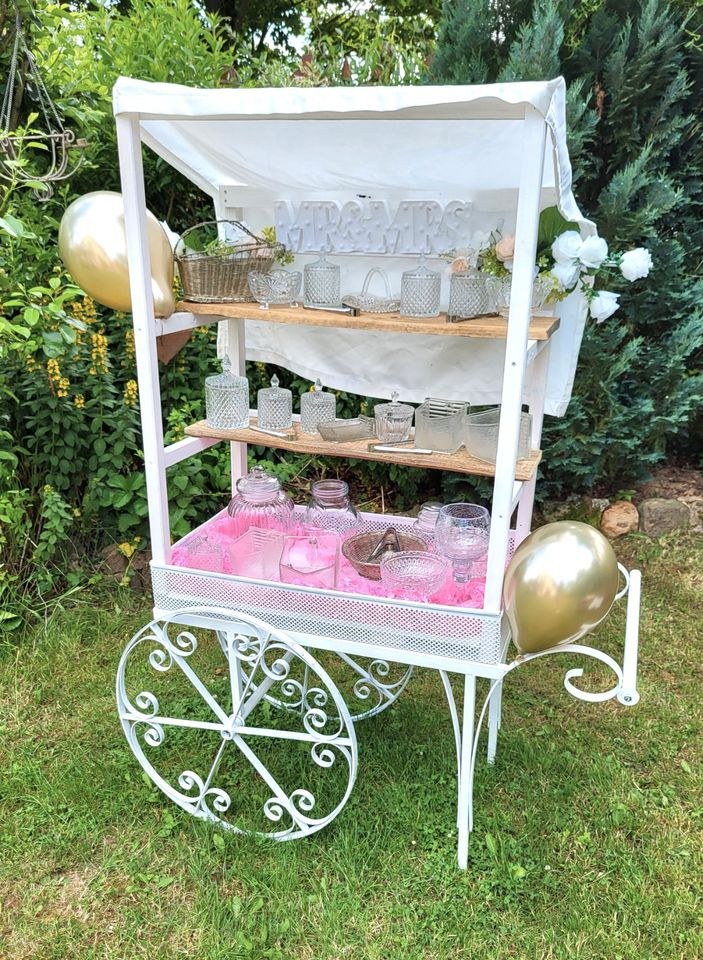 Candybar Bar Catering weiß Vintage Retro mieten in Fulda – mobile Bar – 4