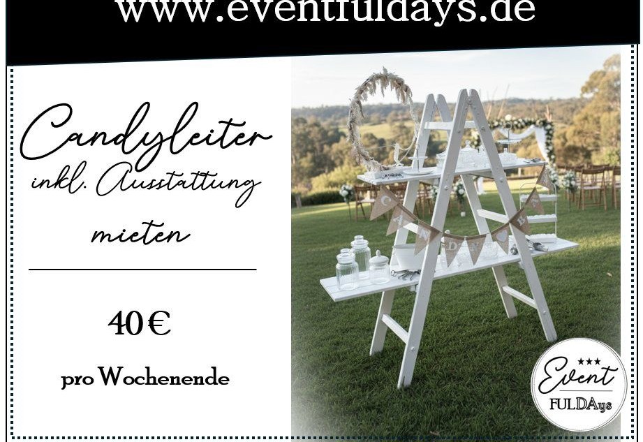 Candybar Bar Süßigkeiten Candy Deko Dekoration mieten bei EventFULDAys