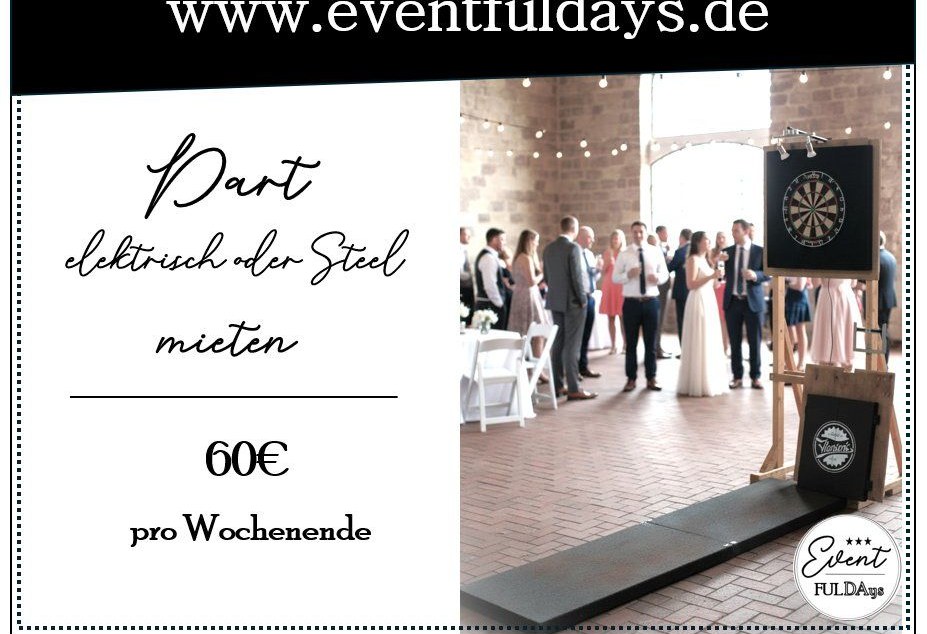 Spiel Deko Dekoration Musik mieten bei EventFULDAys – für die Hochzeit