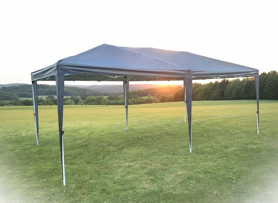 Zelt Partyzelt Pavillon Festzelt schwarz 3 x 6 m mieten in Fulda – 3