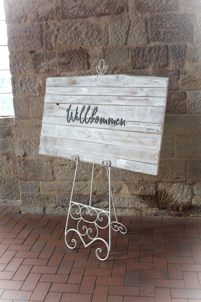 Willkommensschild Schild Willkommen Holzschild mieten bei EventFULDAys – 3