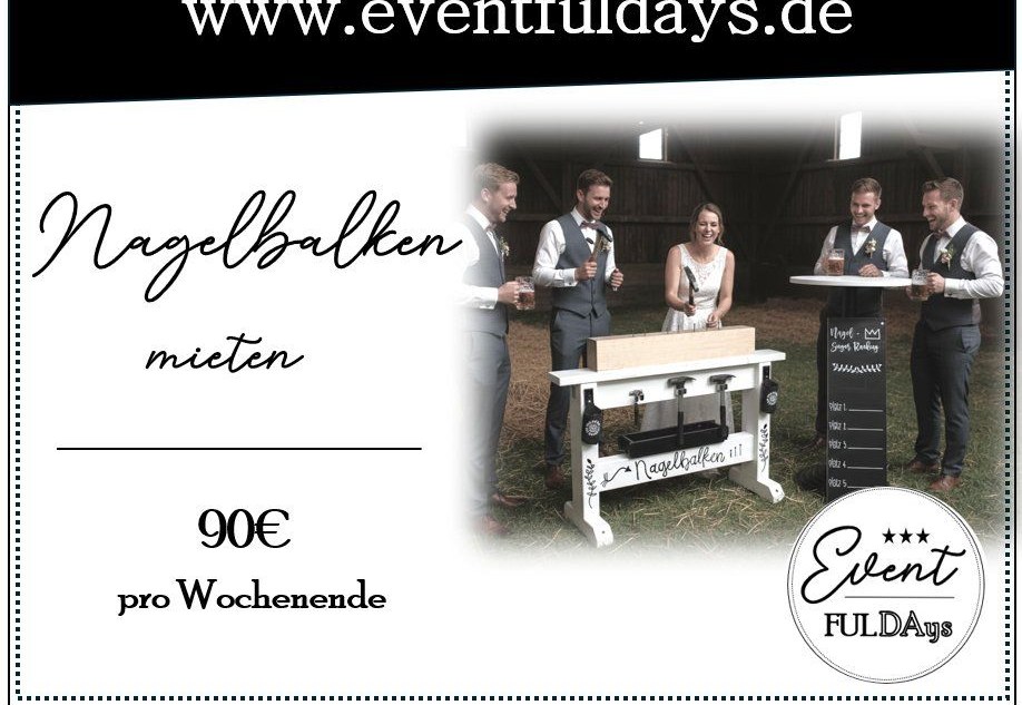 Hochzeitsspiele Spiele Nageln mieten in Fulda – für Kinderfest & Feier