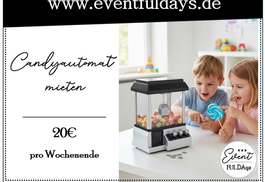 Candybar Candy bar Süßigkeiten Automat mieten in Fulda – mobile Bar