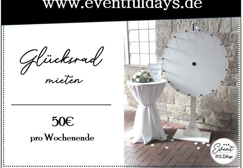 Spielrad Drehscheibe mieten bei EventFULDAys – für Kinderfest & Feier
